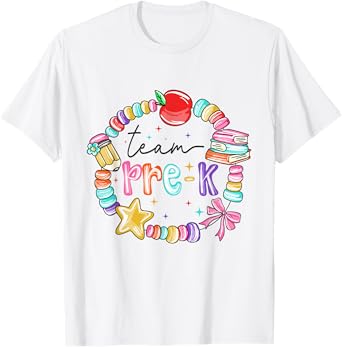 Team Pre-K Teacher Student Preschool Back To School Kids T-Shirt