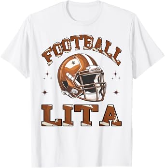 Football Lita Retro American Football Coquette T-Shirt