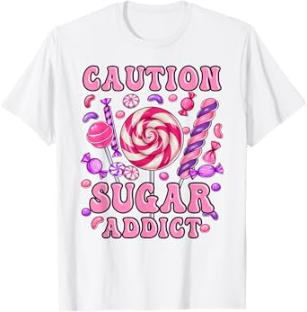 Funny Lollipop Candy Design for Women Girl Toddler Kids T-Shirt