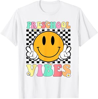 Preschool Vibes Back To School First Day Teachers Kids T-Shirt