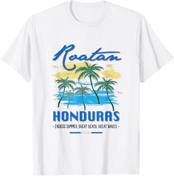 Roatan Honduras Travel Souvenirs Fish Gifts Shirt