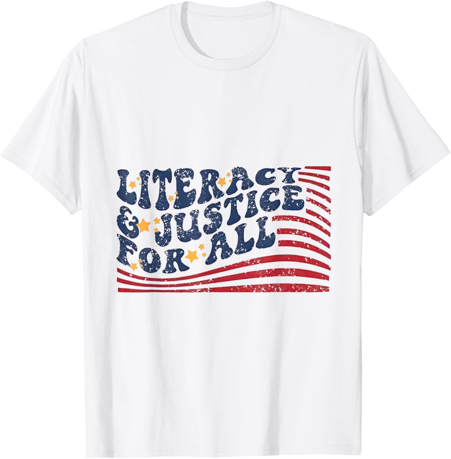 Literacy Justice For All Teacher T-Shirt