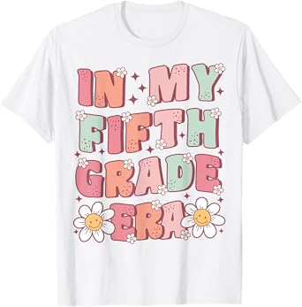 In My Fifth Grade Era Cute Groovy 5th Grade Back to School T-Shirt