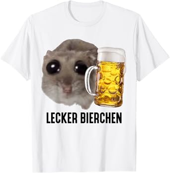 Delicious Beers X Sad Hamster Meme Beer Wheat Beer White Beer T-Shirt