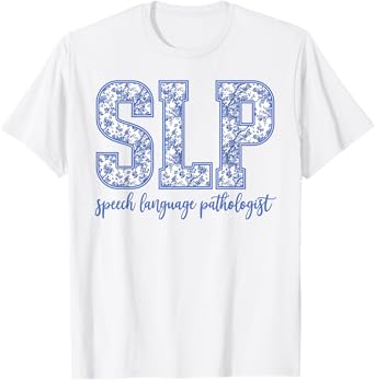 Speech Therapy Retro Flower Speech Language Pathologist SLP T-Shirt