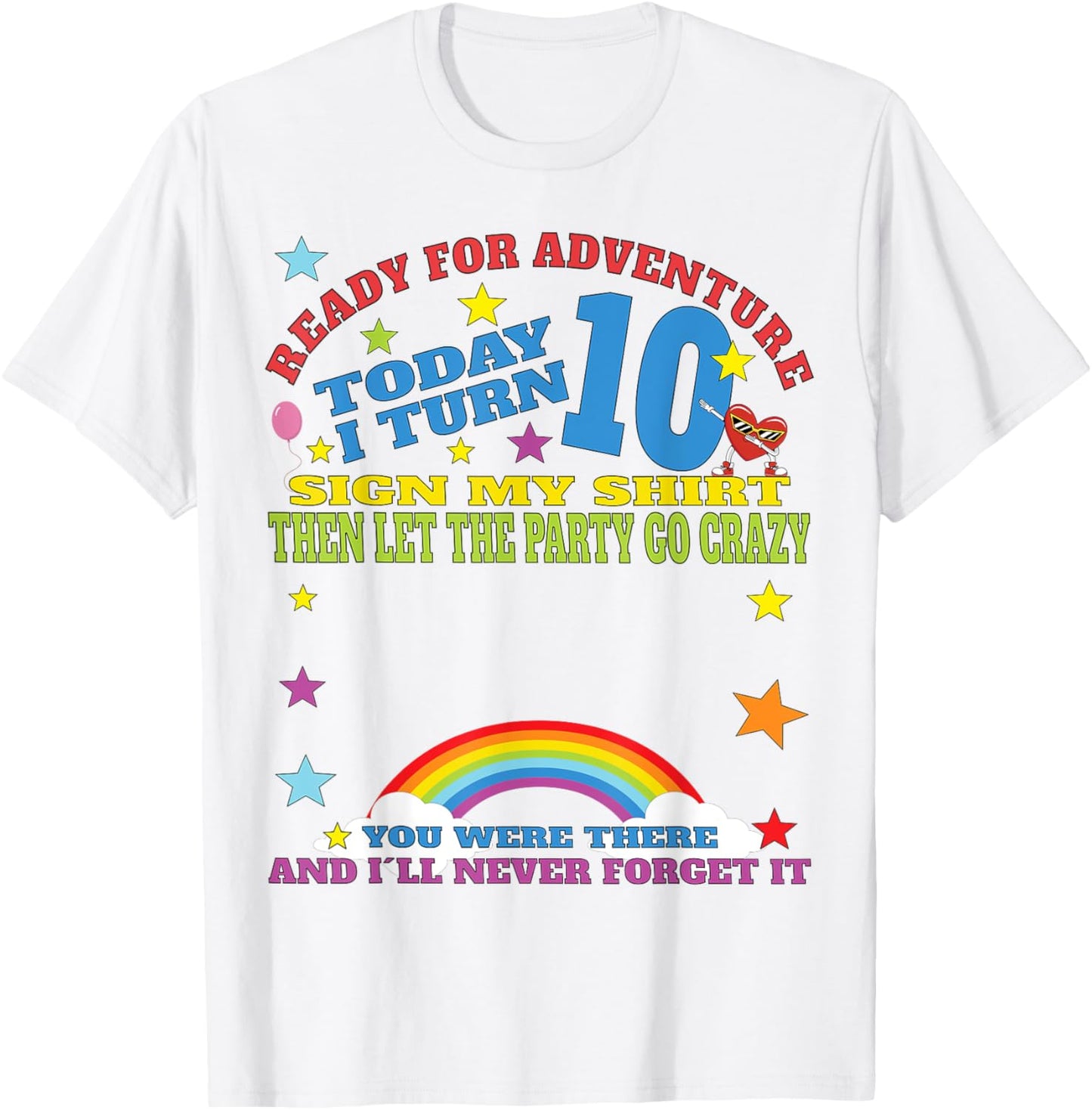 It's my 10th birthday boy Sign My Shirt Bday T-Shirt