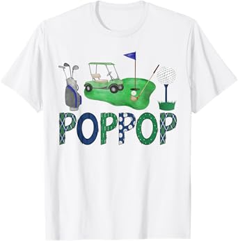 PopPop Of The Birthday Boy Hole in One Golf Sport Matching T-Shirt