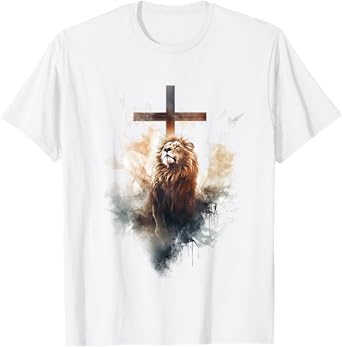 Yeshua Lion of Judah Christian Faith Jesus God Revelation T-Shirt