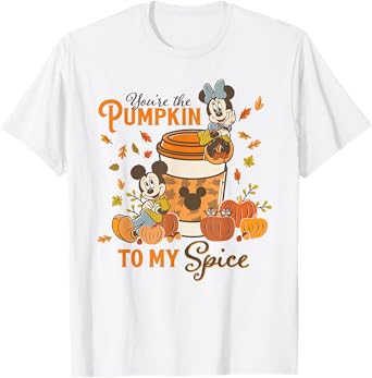 Disney Mickey & Minnie You're The Pumpkin to My Spice Fall T-Shirt