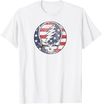 Grateful Dead American Flag Steal Your Face Vintage Band T-Shirt