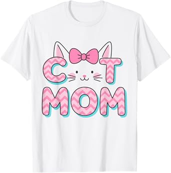 Women Cat Mom Cat Lover Cute Mother's Day Mama I Love My Cat T-Shirt
