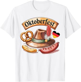 Oktoberfest Drinking Men Women German Beer Festival Funny T-Shirt