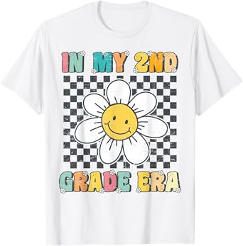 In My 2nd Grade Era Retro Groovy Second Grade Back to School T-Shirt