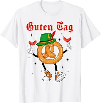 Guten Tag Pretzel & Sausages Germany Festival Oktoberfest T-Shirt