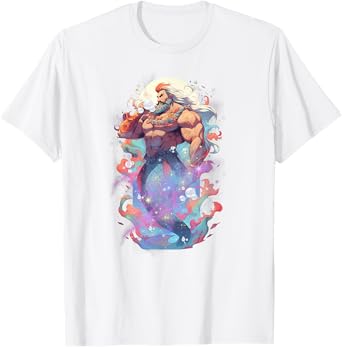 Merdaddy Security Merman Daddy Fish Father's Day Mermaid Men T-Shirt