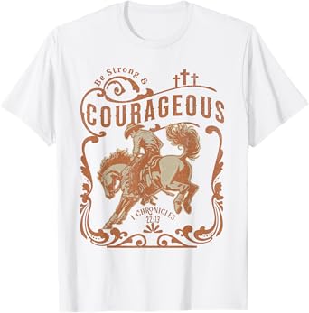 Cowboy Bible Scripture Verse Western Jesus For Mens Faith T-Shirt