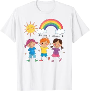 Alcohol Misuse โ Excessive Alcohol Consumption X Kids Funny T-Shirt