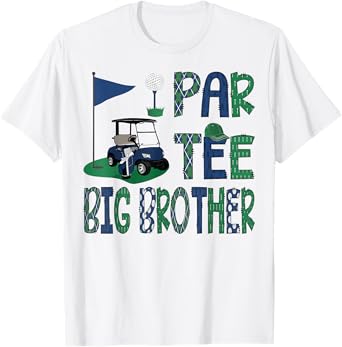 Par-Tee Big Brother Golf Lover Birthday Family Matching T-Shirt