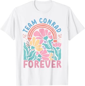 Team Conrad Forever Floral Retro Groovy Kids T-Shirt