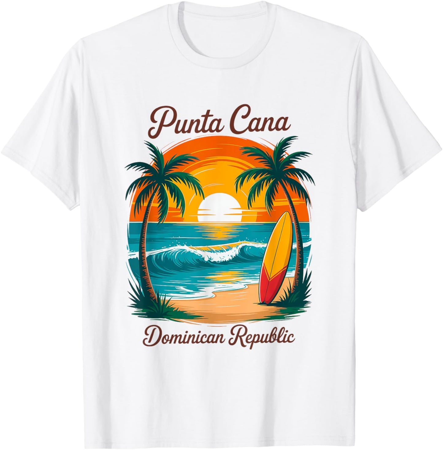 Beach Sunset Vacation Trip Punta Cana Dominican Republic T-Shirt