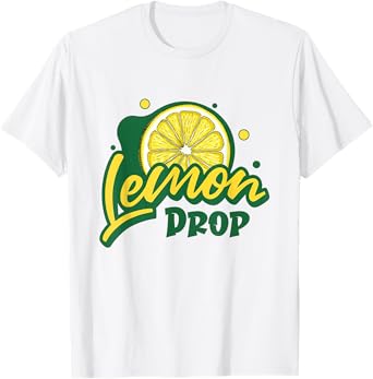 Lemon Drop Slice Funny Retro Cute Summer Humor T-Shirt
