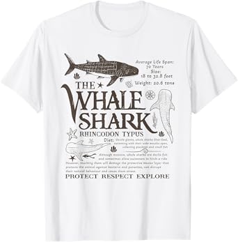 Great Whale Shark Exploration Marine Biologist T-Shirt