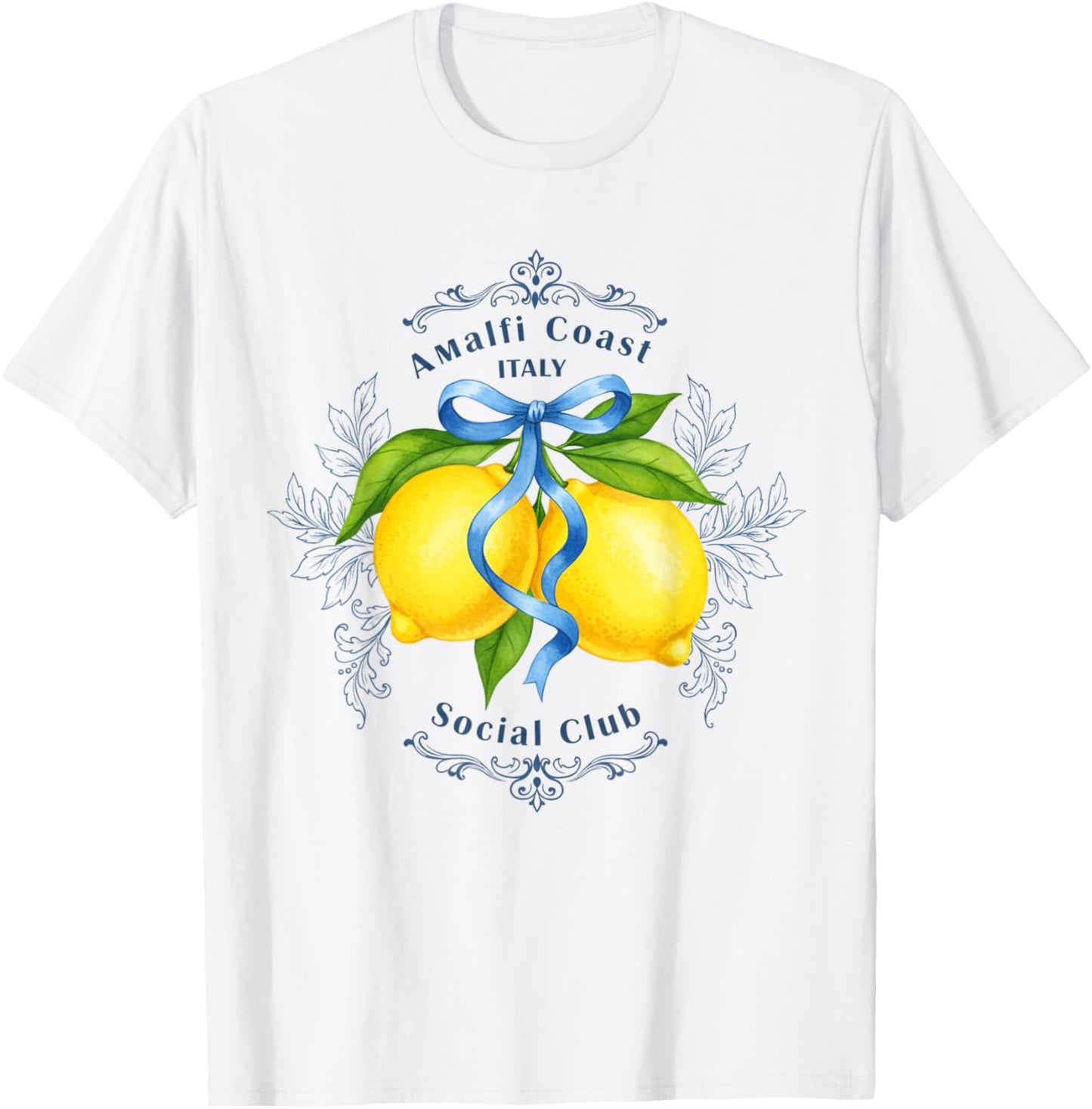 Amalfi Coast Capri Lemons Italian Social Club Women T-Shirt
