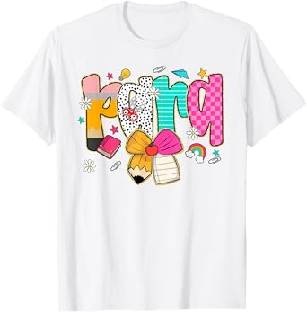 Para Paraprofessional Coquette First Day Back To School T-Shirt
