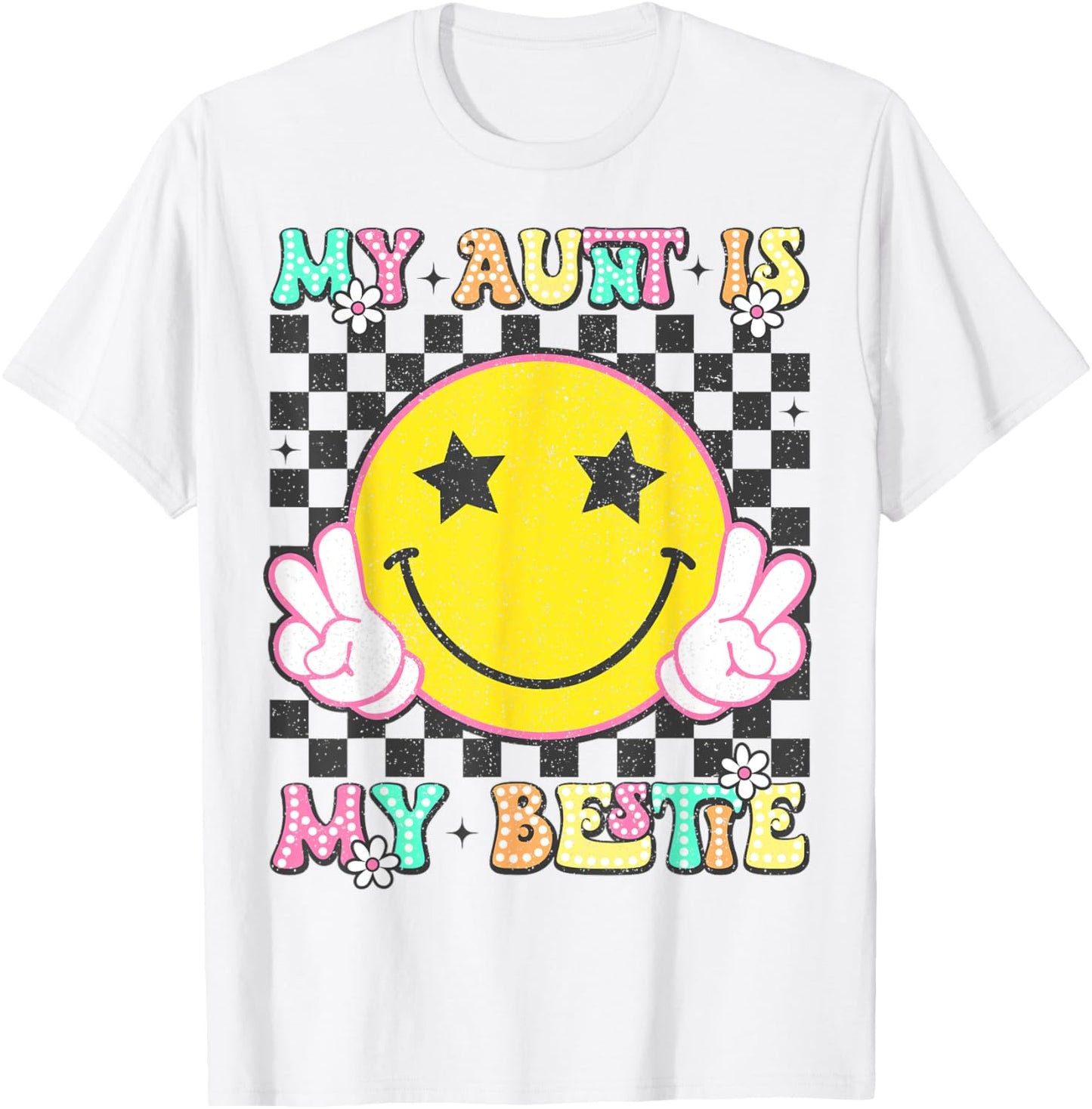 Retro My Aunt is My Bestie Aunt And niece Matching T-Shirt