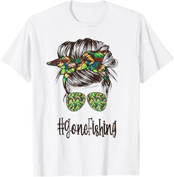 Gone Fishing DAY FISHING DAD AND FISHING GIRL LOVE T-Shirt