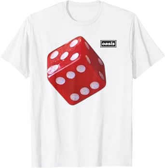 Oasis โ Amazon Exclusive Be Here Now 97' Dice White T-Shirt