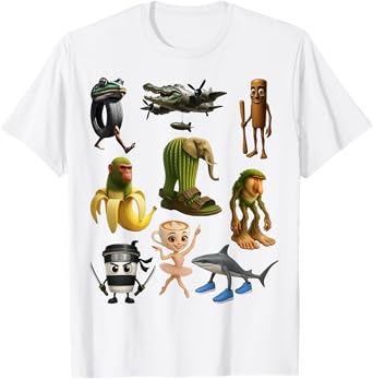 Italian Brainrot Gen Z AI Meme Viral Trend Bizarre Fun T-Shirt
