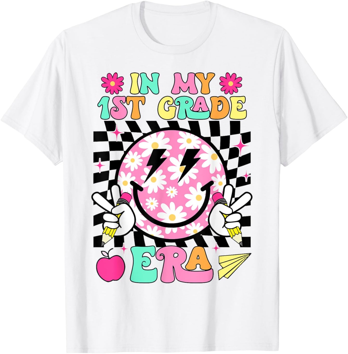In My 1st Grade Era Smile Face Back To School Teacher Kid T-shirt by TeeBrew