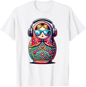 Russian Matryoshka Music Russia Russian Matryoshka T-Shirt