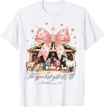 The Greatest Gift Of All Nativity Jesus Christian Christmas T-Shirt