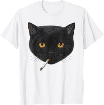 Funny Smoking Cat Meme T-Shirt