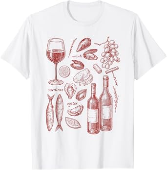 Sardines Tomato Girl Summer Tinned Fish Mermaidcore Ocean T-Shirt