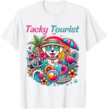 Vacay Tacky Tourist Outfit Wacky Cruise Costume Idea Tacky T-Shirt