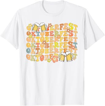 Floral Oktoberfest German Beer Festival Men Women T-Shirt