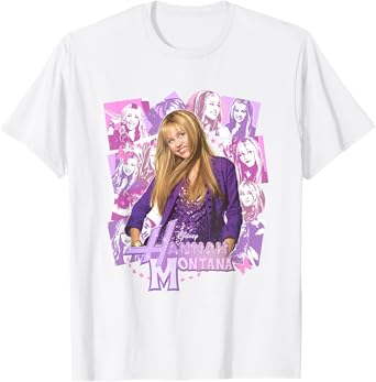 Disney Hannah Montana Epic Iconic Collage Big Chest Poster T-Shirt