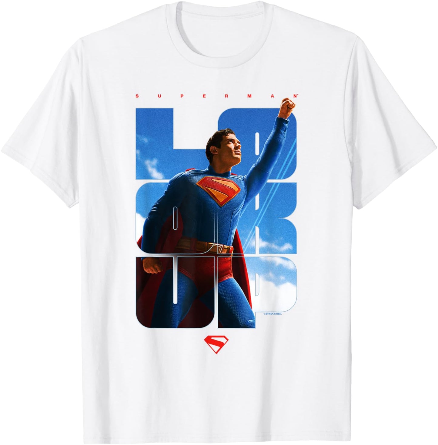 Superman (2025) Look Up Taking Flight Logo T-Shirt