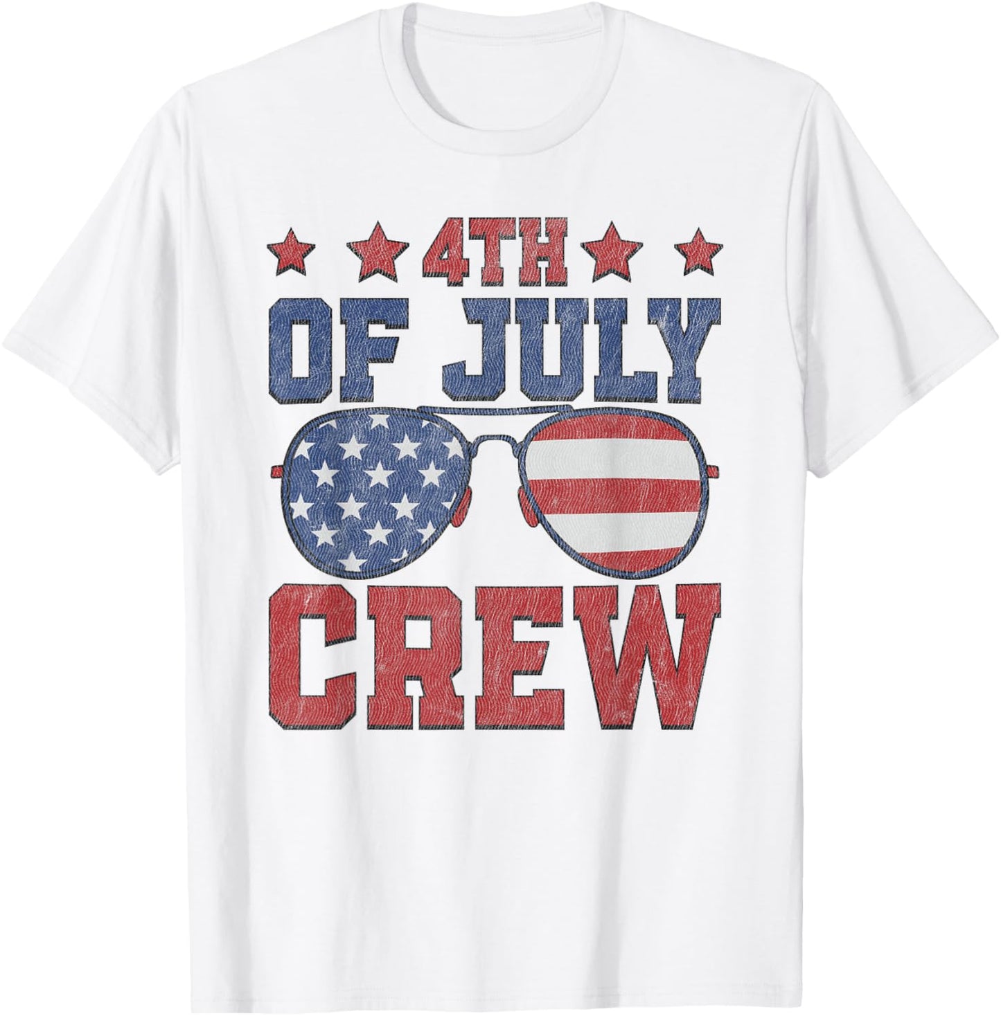 4th of July Crew Matching Family Outfits Men Women T-Shirt