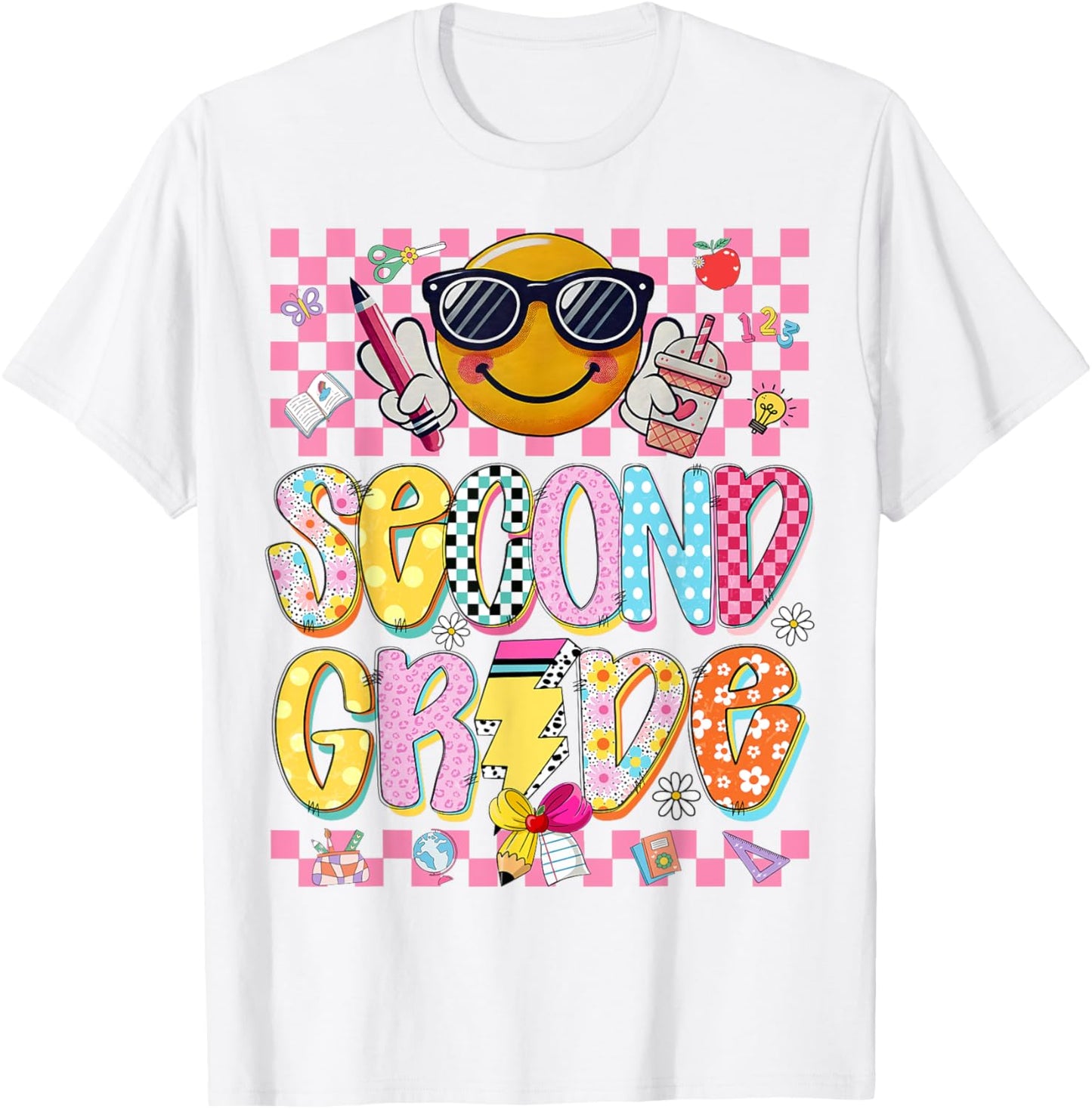 Preppy Second Grade Teacher Back To School Coquette Tee | TeeBrew
