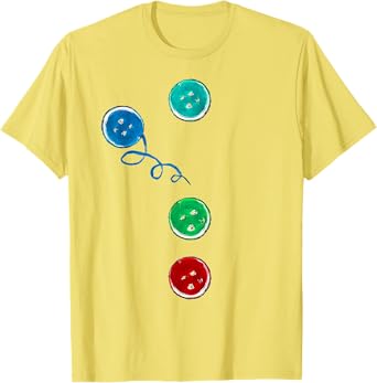 Four Groovy Buttons Blue Cat Funny Halloween Costume Kid T-Shirt