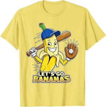 Funny Banana Shirts Gift Fruit Lovers Boys Lets Go Bananas T-Shirt