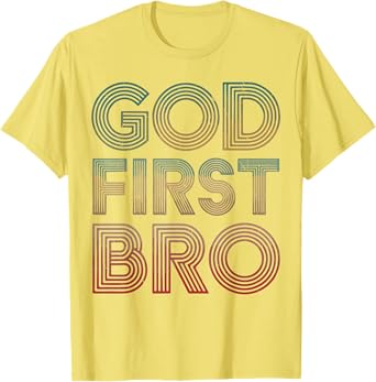 Youth Boy God First Bro Funny Christian God Brother Toddler T-Shirt