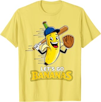 Funny Banana Shirts Gift Fruit Lovers Boys Lets Go Bananas T-Shirt
