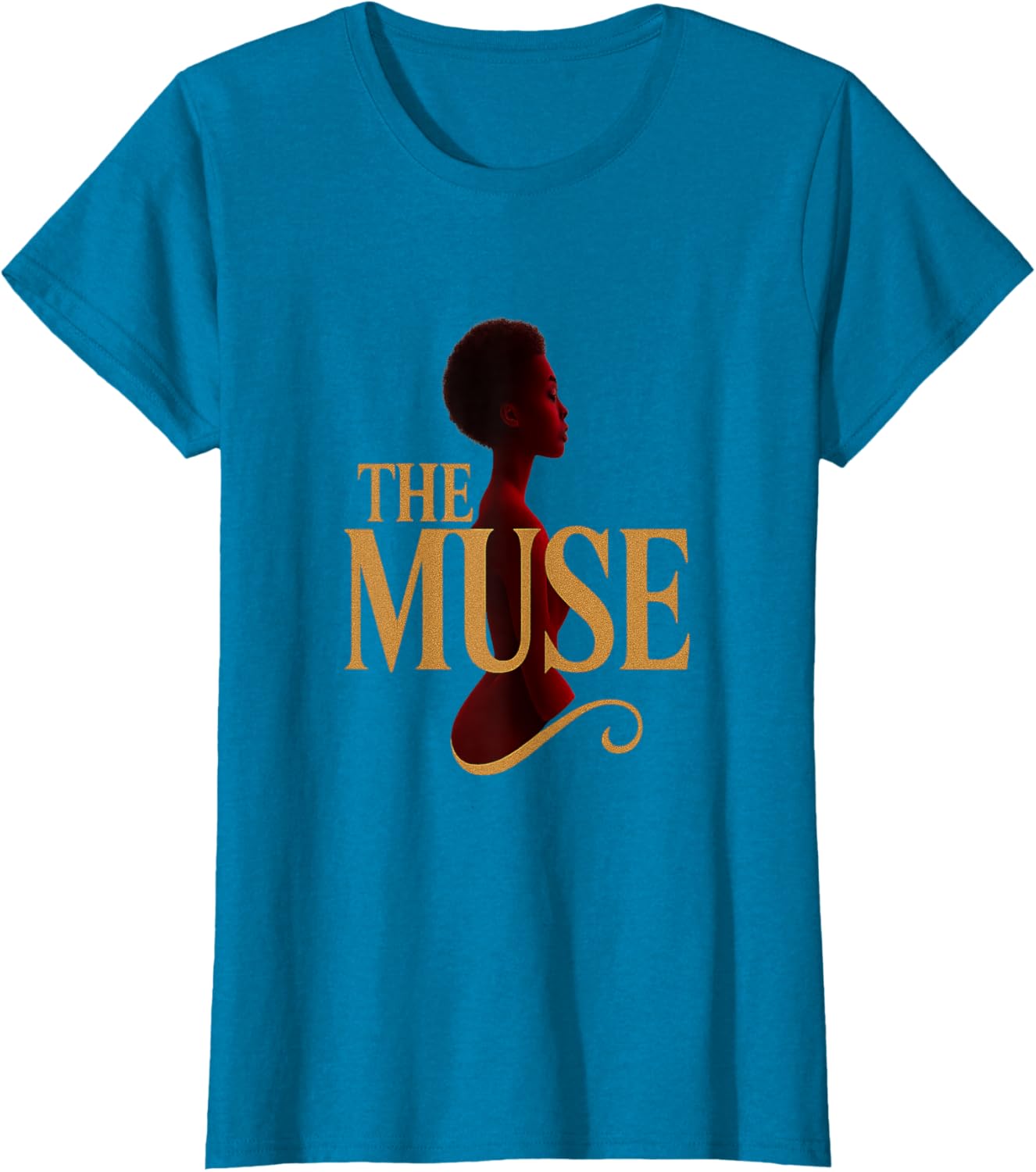 The Muse Women’s T-Shirt – Artistic Black Woman Design