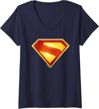 Womens Superman (2025) Superman New Logo 2 V-Neck T-Shirt