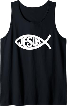 Jesus Fish Tank Top